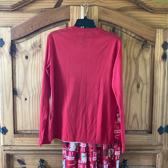 Elf On The Shelf red 2 piece pajamas set size S - Picture 6 of 8